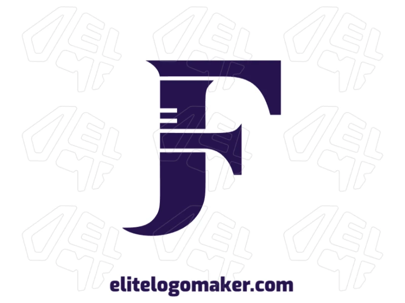 Elegant letter "F" logo design for business, featuring a beautiful and professional initial style with refined and modern aesthetics.