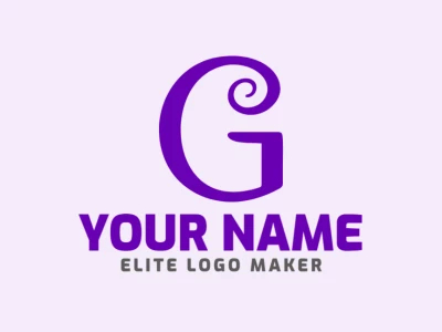 An abstract logo featuring the letter "G", designed with a professional touch, perfect for a quick logo maker solution.