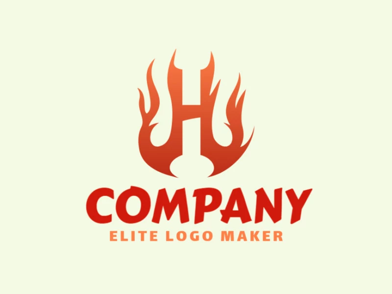 A gradient logo featuring the letter 'H', blending orange and red hues to create a dynamic and energetic design.