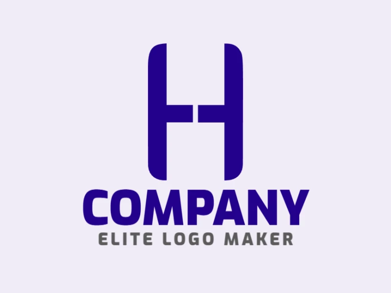 A professional logo featuring the letter 'H' with a sleek and modern initial letter design for a strong and sophisticated look.