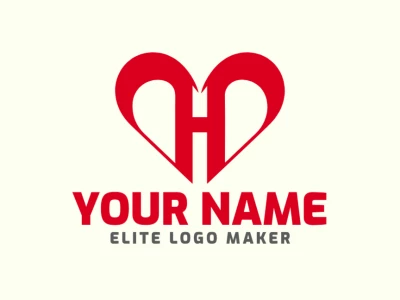 A dynamic and professional logo featuring the letter 'H' combined with a heart in an initial letter style, designed to convey strength and compassion.