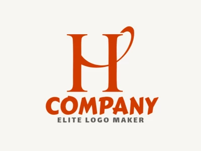 A suitable and attractive logo featuring the letter 'H' enhanced with abstract details, designed in an initial letter style for a modern appeal.