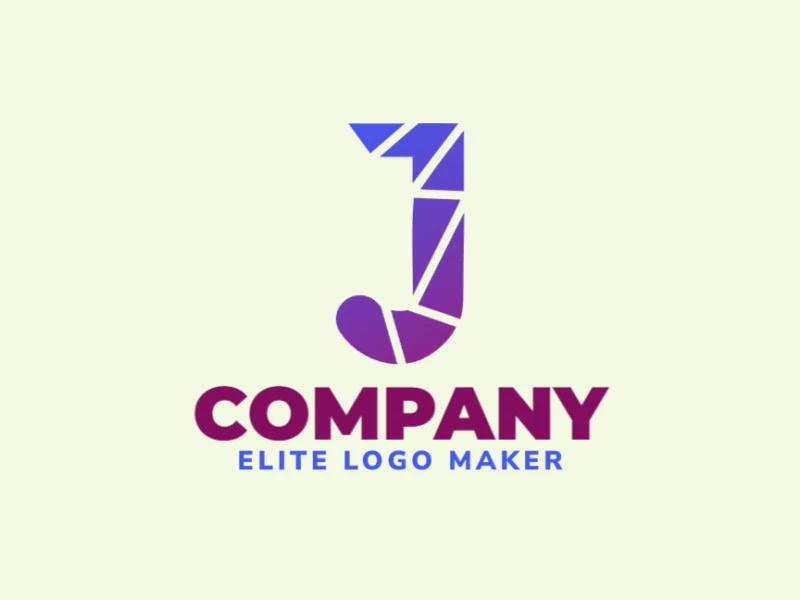 The logo features a gradient letter 'J' with a sleek and modern design, blending blue and purple for a striking visual effect.