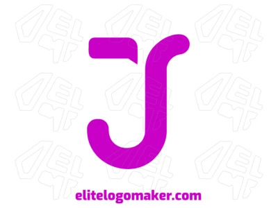 A refined letter 'J' with an elegant design and minimalist style, showcasing a sophisticated and sleek initial letter.