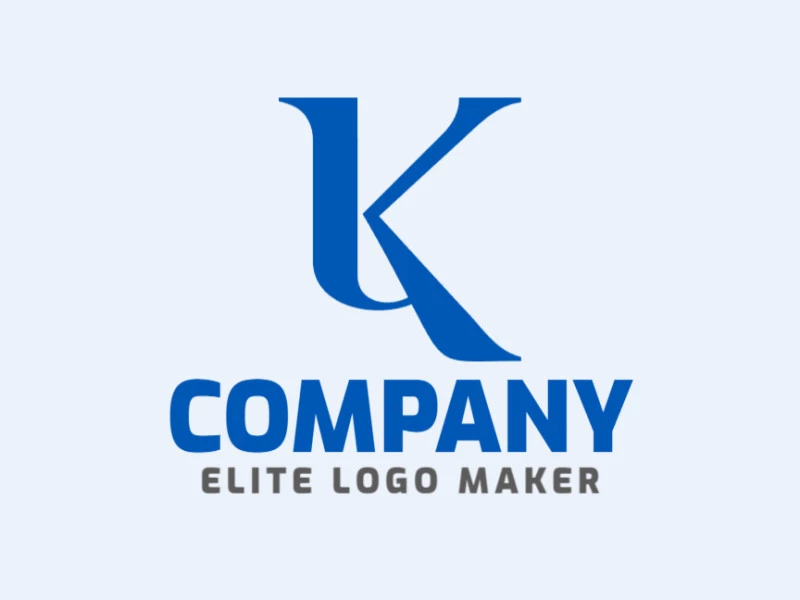 A simple logo featuring the letter 'K' in dark blue, conveys clarity and professionalism.