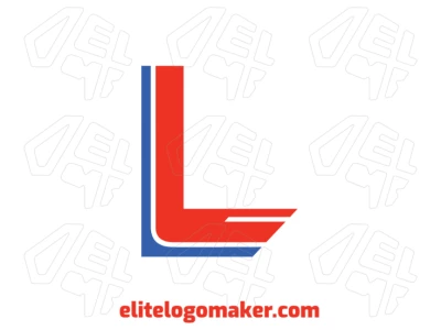 The minimalist letter "L" design features a beautiful style, perfect for a sleek and modern logo that stands out with elegance and simplicity.