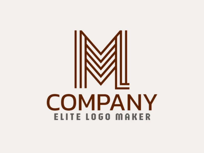 An impactful logo design featuring the initial letter 'M', symbolizing strength and versatility.