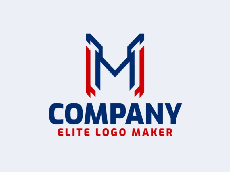 A dynamic logo design incorporating the letter 'M' and arrows, perfect for brands aiming to convey progress and innovation.