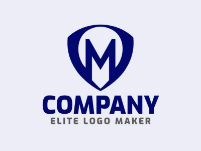 A pictorial logo combining the letter 'M' with a shield, creating a bold and distinctive emblem perfect for representing strength and security.