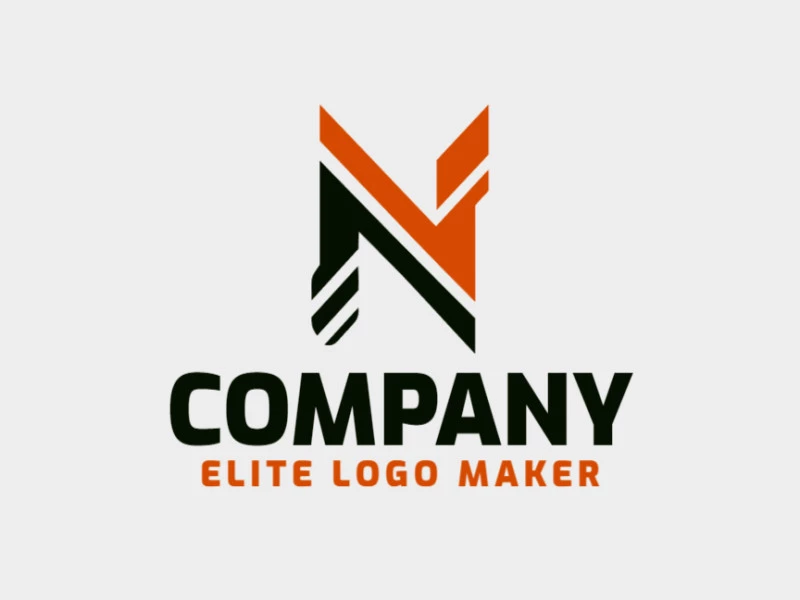 An innovative logo featuring a 'N' shape integrated with a screw, symbolizing precision and engineering prowess.