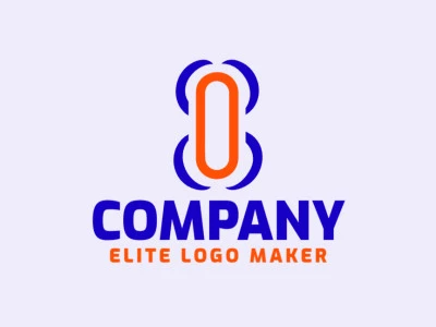 A sleek and modern logo featuring the letter 'O' in a minimalist design with vibrant orange and deep blue accents, capturing attention with its bold simplicity.