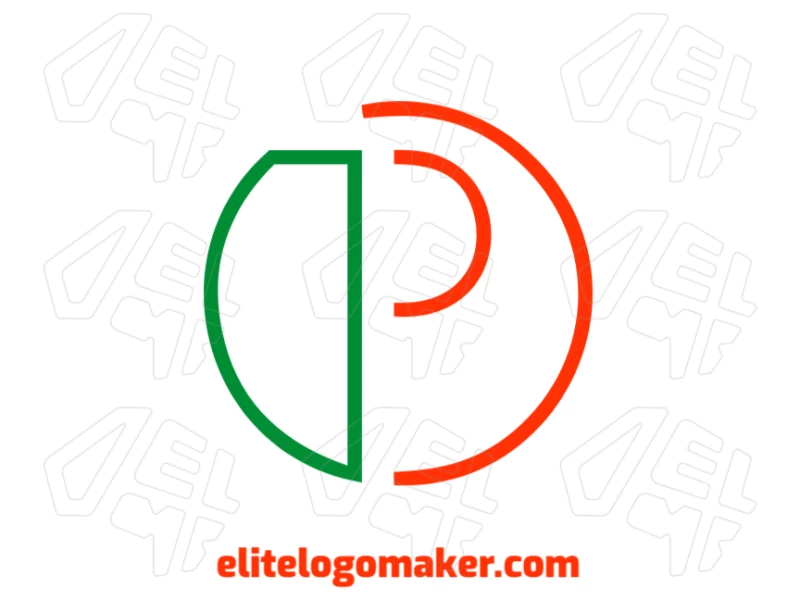 Letter "P" Inside A Circle: Original And Completely Adjustable Logo The letter 'P' inside a circle with a double meaning style creates a cheap and effective logo design suitable for various applications.