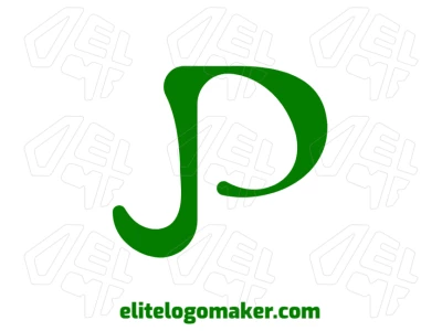 The letter 'P' with an editable design and green color in an initial letter style represents a professional company logo.