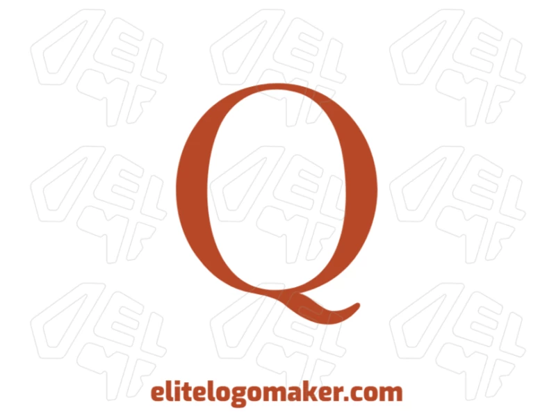 Letter "Q" With Customizable Design - Customizable Logo Customizable letter "Q" logo design ideal for company branding, offering a unique and adaptable visual identity.