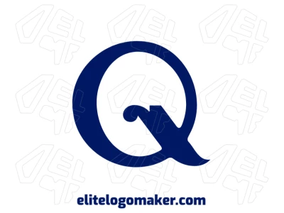 Excellent minimalist logo featuring the letter 'Q' with an elegant and simple design, combining sophistication and modern style.