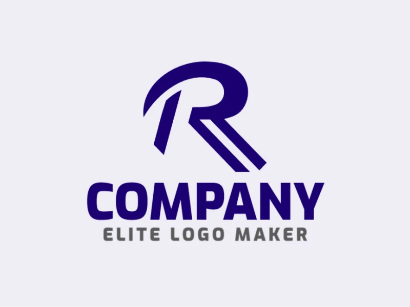 A sleek and modern logo featuring the letter 'R', perfect for tech startups and innovative businesses.