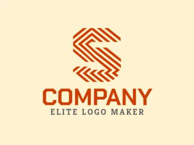 A creative logo featuring the letter 'S' formed by multiple lines, elegantly highlighted in a vibrant orange shade.