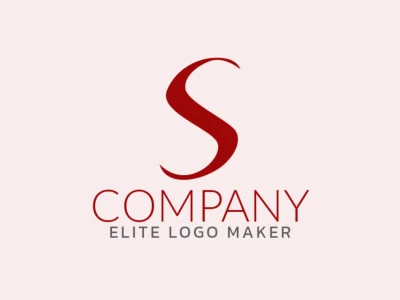 A minimalist logo design showcasing the letter "S", exuding boldness and simplicity in vibrant red.