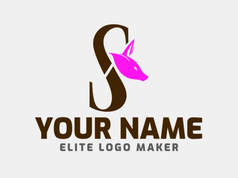 A double meaning logo featuring the letter "S" combined with a pig's head, cleverly blending symbolism for a unique and creative design.