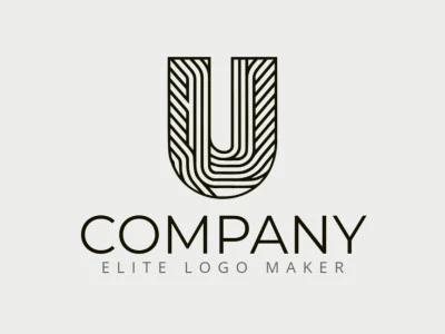 A sleek and modern logo design featuring the letter 'U' crafted with multiple lines for a sophisticated touch.