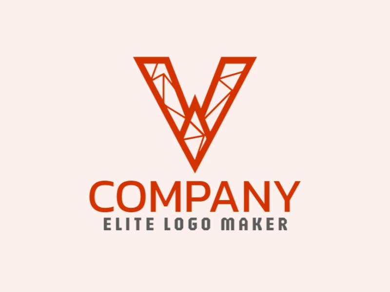 An eye-catching mosaic-style logo featuring the letter 'V', ideal for a standout brand identity.