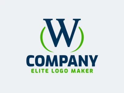 An initial letter logo design featuring the letter "W", infusing vitality and professionalism.