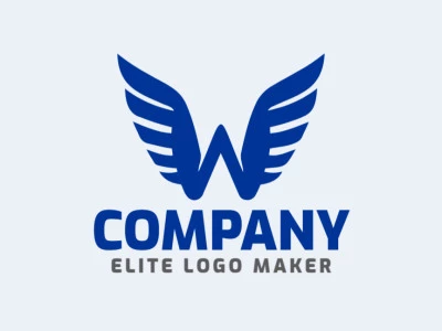 A sophisticated logo showcasing the initial letter 'W' with a refined style, highlighted in blue.