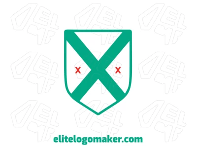 A good emblem design combining the letter "X" with a medieval shield for a bold and symbolic identity.