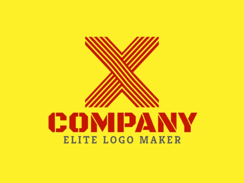 An inspiring logo features the letter 'X' formed by bold stripes, creating a dynamic and visually engaging striped design.