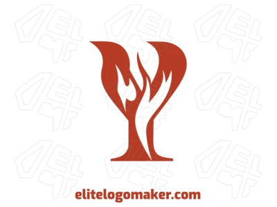 Beautiful and simple logo design featuring the letter "Y" with an abstract design.