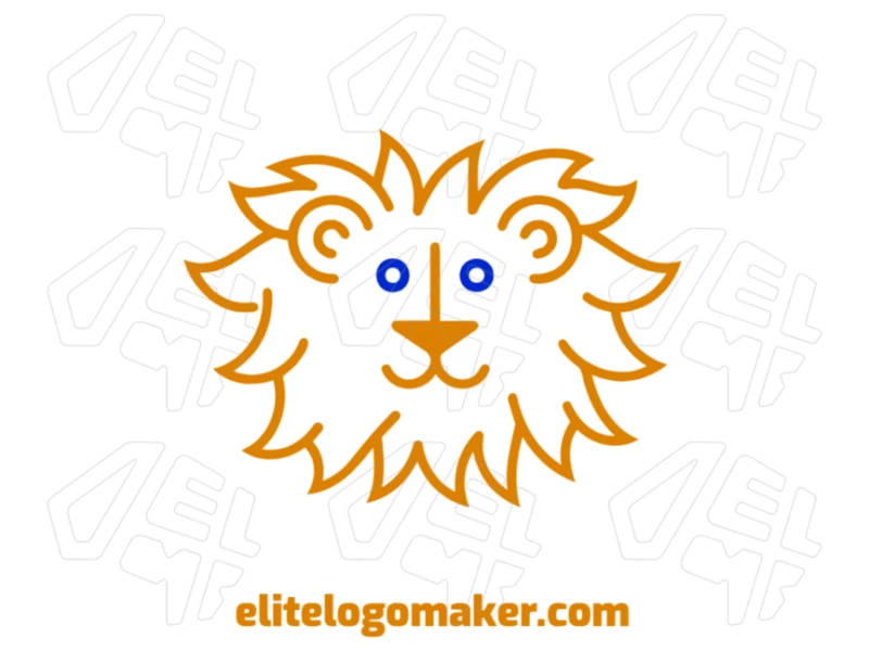 Lion Head With Creative Design Stylish Logo Design A cheap abstract-style logo featuring a creative lion head design, offering a bold and unique visual representation.