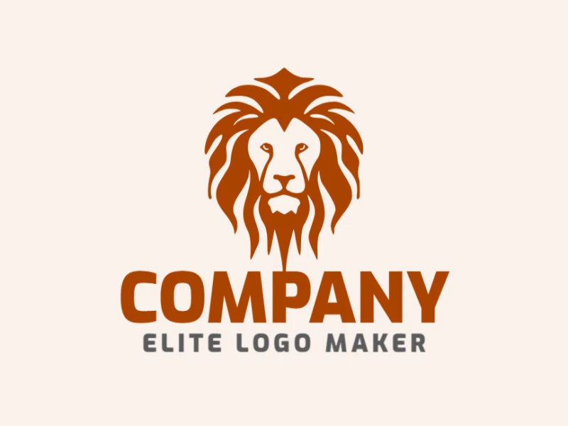 Create a memorable logo for your business in the shape of a liquid lion with mascot style and creative design.