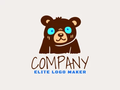 A charmingly playful logo featuring a lovable little bear, perfect for evoking nostalgia and joy.