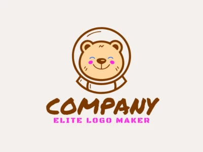 A playful logo featuring a cute little Bear in a childish style.