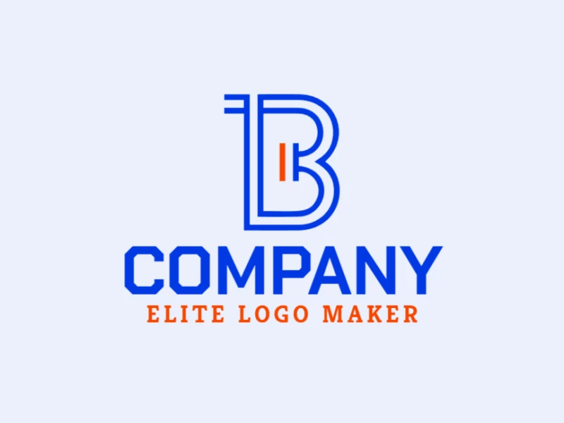 A cheap and creative logo featuring a minimalist letter 'B', designed to deliver a modern and impactful brand identity with simplicity and elegance.