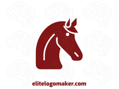 A minimalistic brown horse design that highlights a sleek company identity with strong visual appeal.