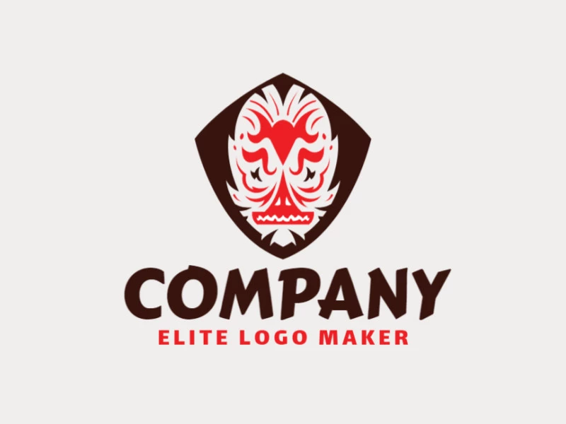 Create a memorable logo for your business in the shape of a monster with a symmetric style and creative design.