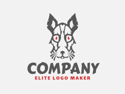 Modern logo in the shape of a mouse with professional design and abstract style.