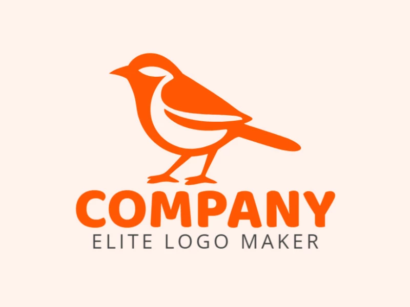 Create a memorable logo for your business in the shape of a nature bird with minimalist style and creative design.