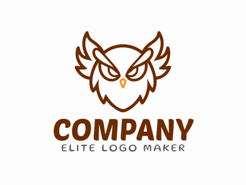 A mascot logo featuring an owl, crafted to embody wisdom and insight through a friendly and approachable design.