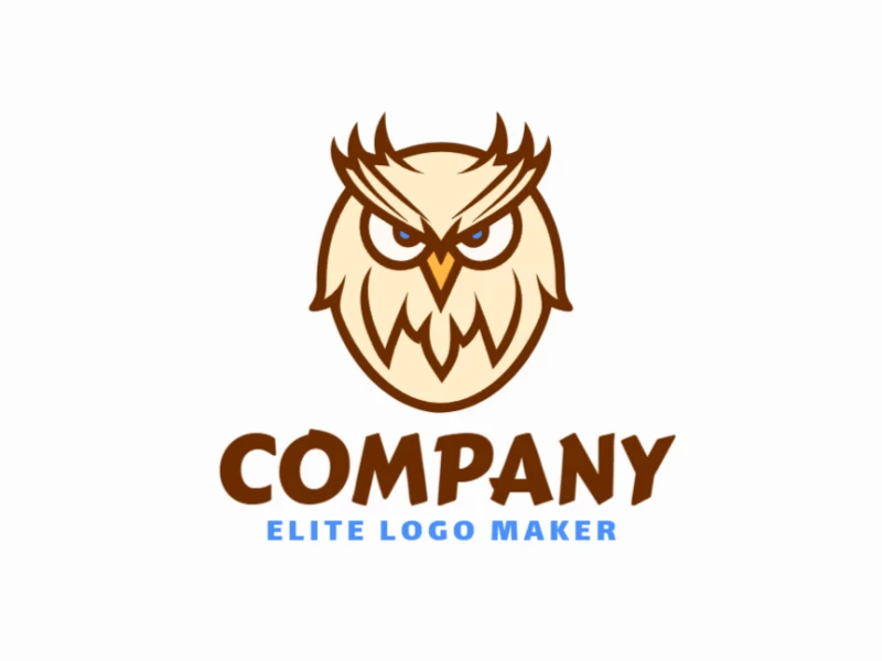 A cheap logo design featuring an owl head in an animal style, perfect for creating distinctive brand identities.