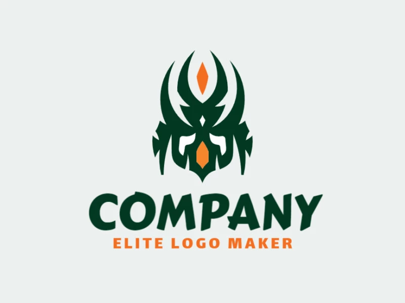 Professional logo in the shape of a parakeet, with creative design and abstract style.