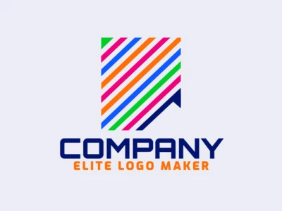 A vibrant and creative logo featuring a peacock, with dynamic colors of green, blue, orange, and pink, evoking beauty and elegance.