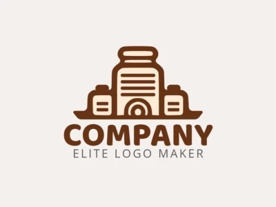 Create a memorable logo for your business in the shape of pots with minimalist style and creative design.