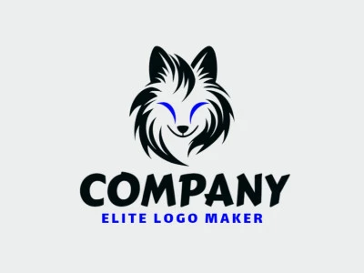 Create a memorable logo for your business in the shape of a puppy with tribal style and creative design.