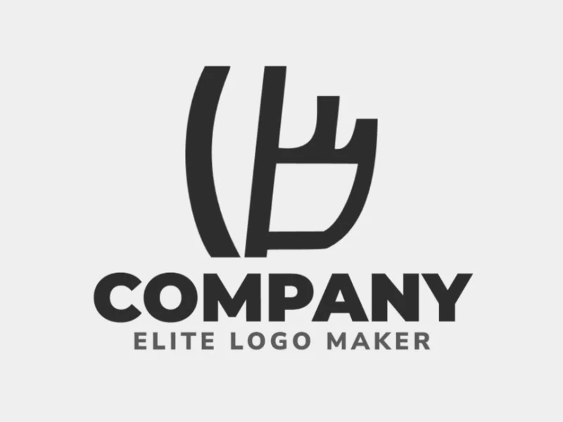 Create your logo in the shape of a rhino head with a minimalist style and black color.