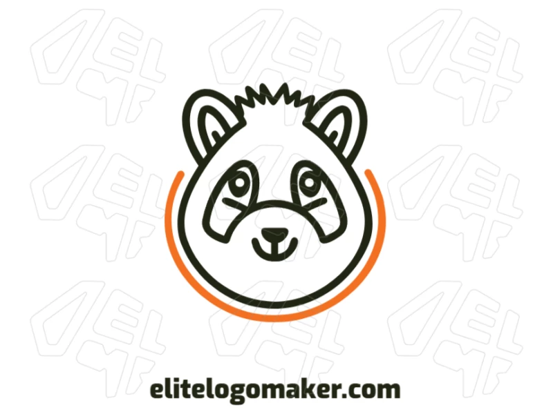 Simple Raccoon's Head - Cheap Logo Design Minimalist logo design featuring a simple raccoon's head with clean lines and a modern look.