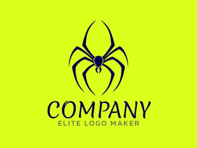 A symmetric spider shape, creating an intriguing logo design.