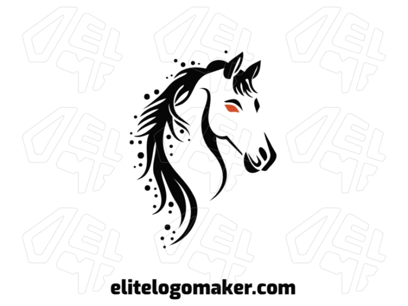 Stallion Horse With Artistic Design - Creative And Professional Logo Distinguished logo design of a stallion horse with an artistic look in a handcrafted style, ideal for unique visual identity.