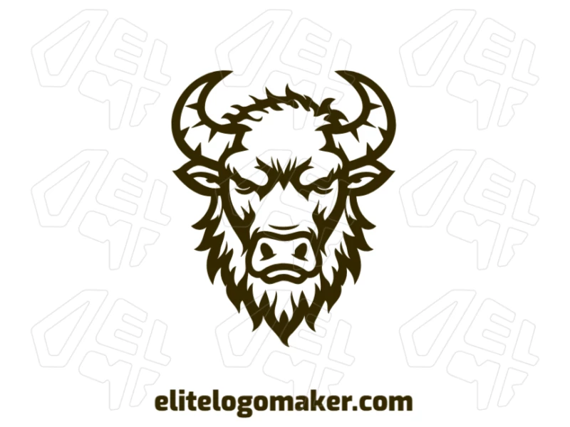 Super Fierce Bull Company Logo Generator An illustrative logo template featuring a super fierce bull, symbolizing strength and determination, perfect for a company looking for a bold design.